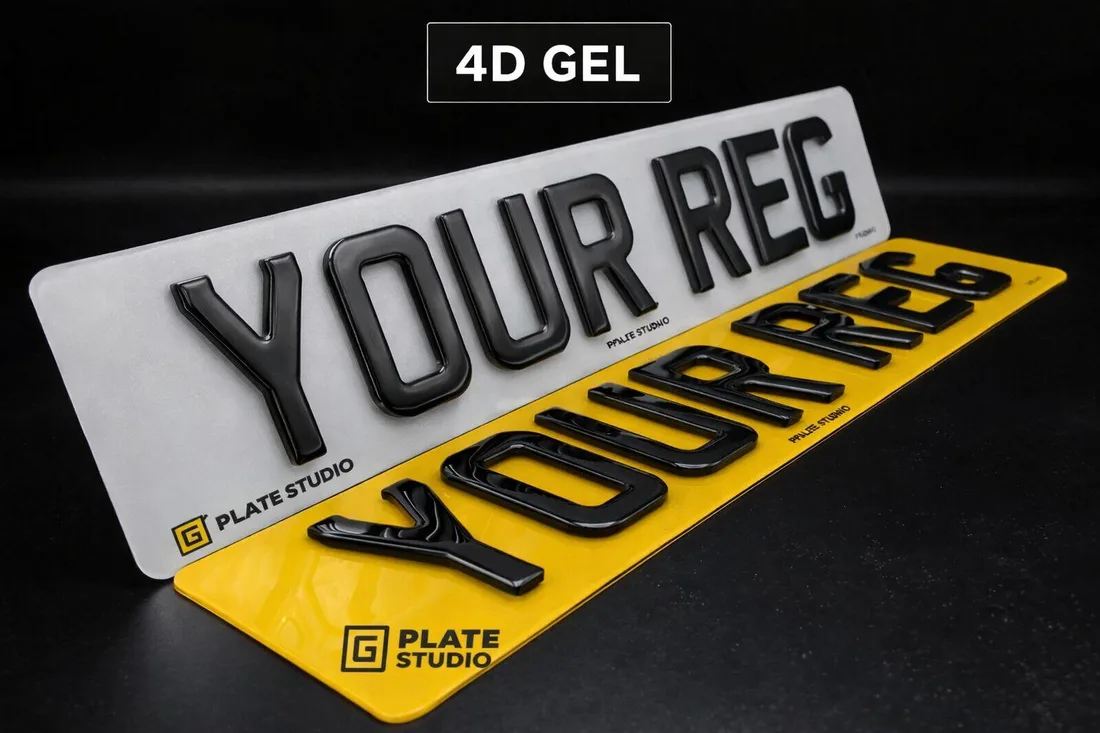 4D Gel Number Plate — image 1 of 1